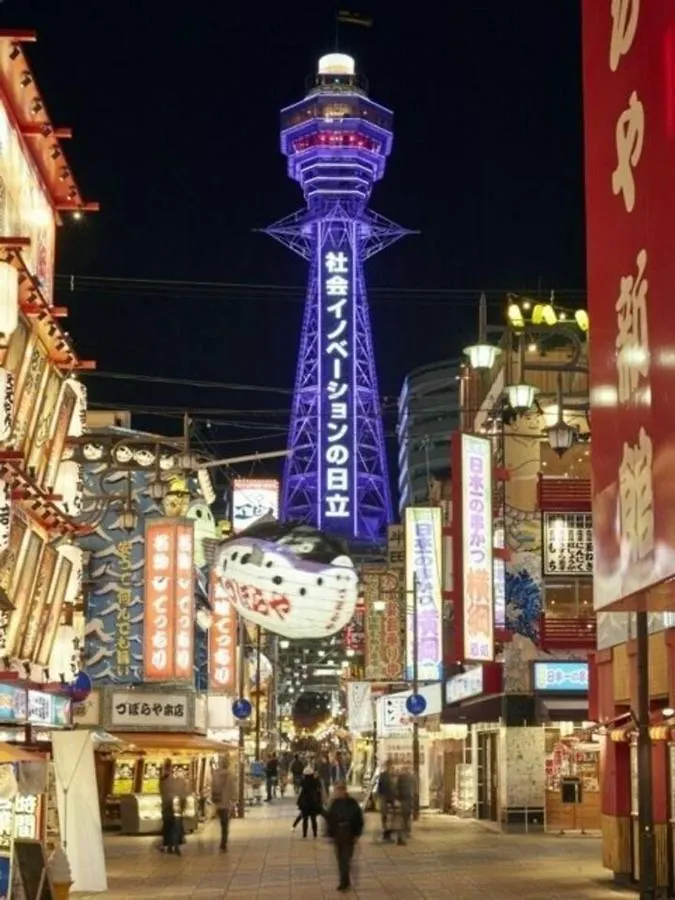 Apartamento Rakuto通天閣301 特價2室1厅,日本橋難波心斎橋1站, 車站3分,緊鄰通天閣, 直達關西機場大阪城usj京都.